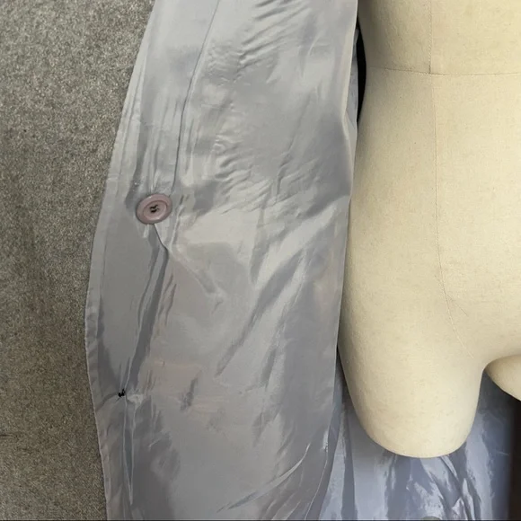 VINTAGE | Long woollen coat with shoulder and sleeve details | Size 14 - Picture 13 of 16